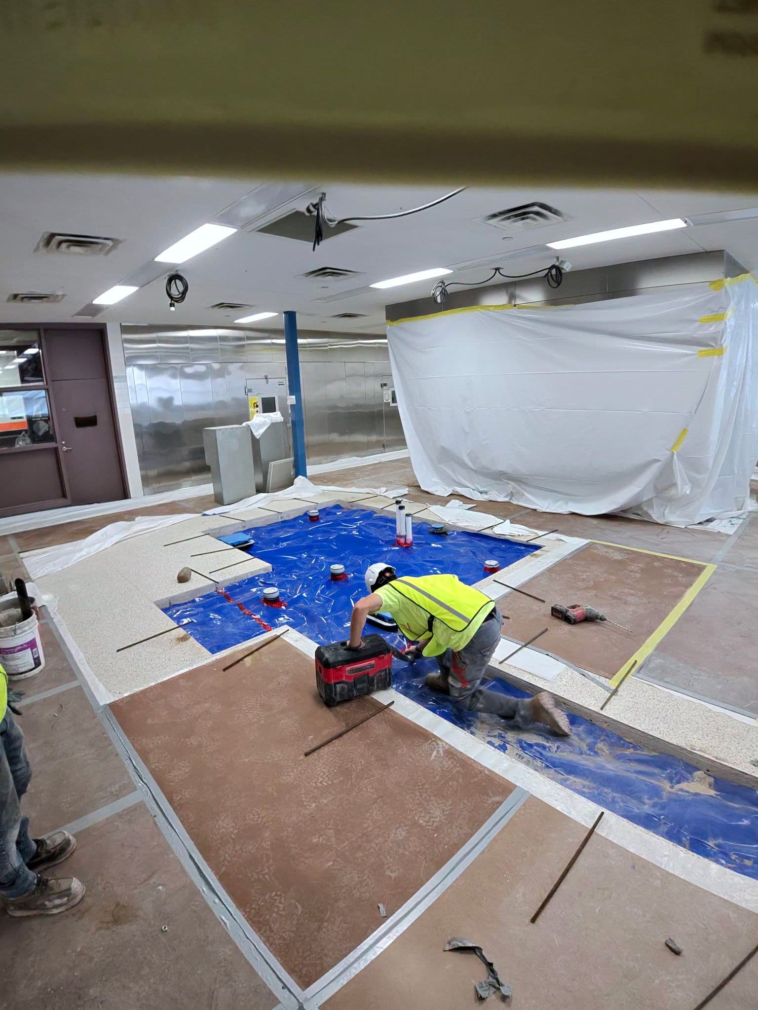 Concrete Infill Work at a Farmington School Built for Heavy Use image
