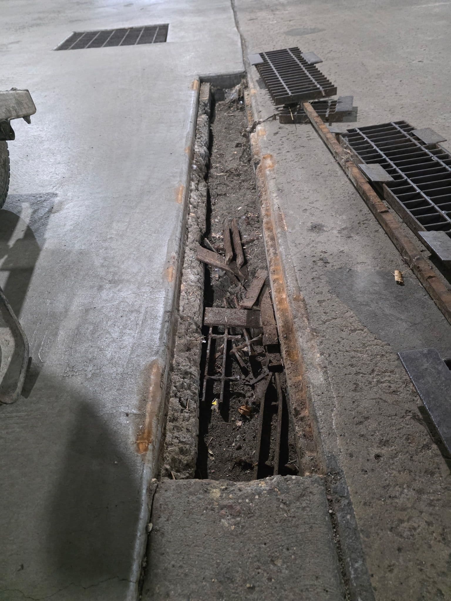 Gallery photos for Concrete Drainage Repair at Edina Apartment Complex Garage: Image #1