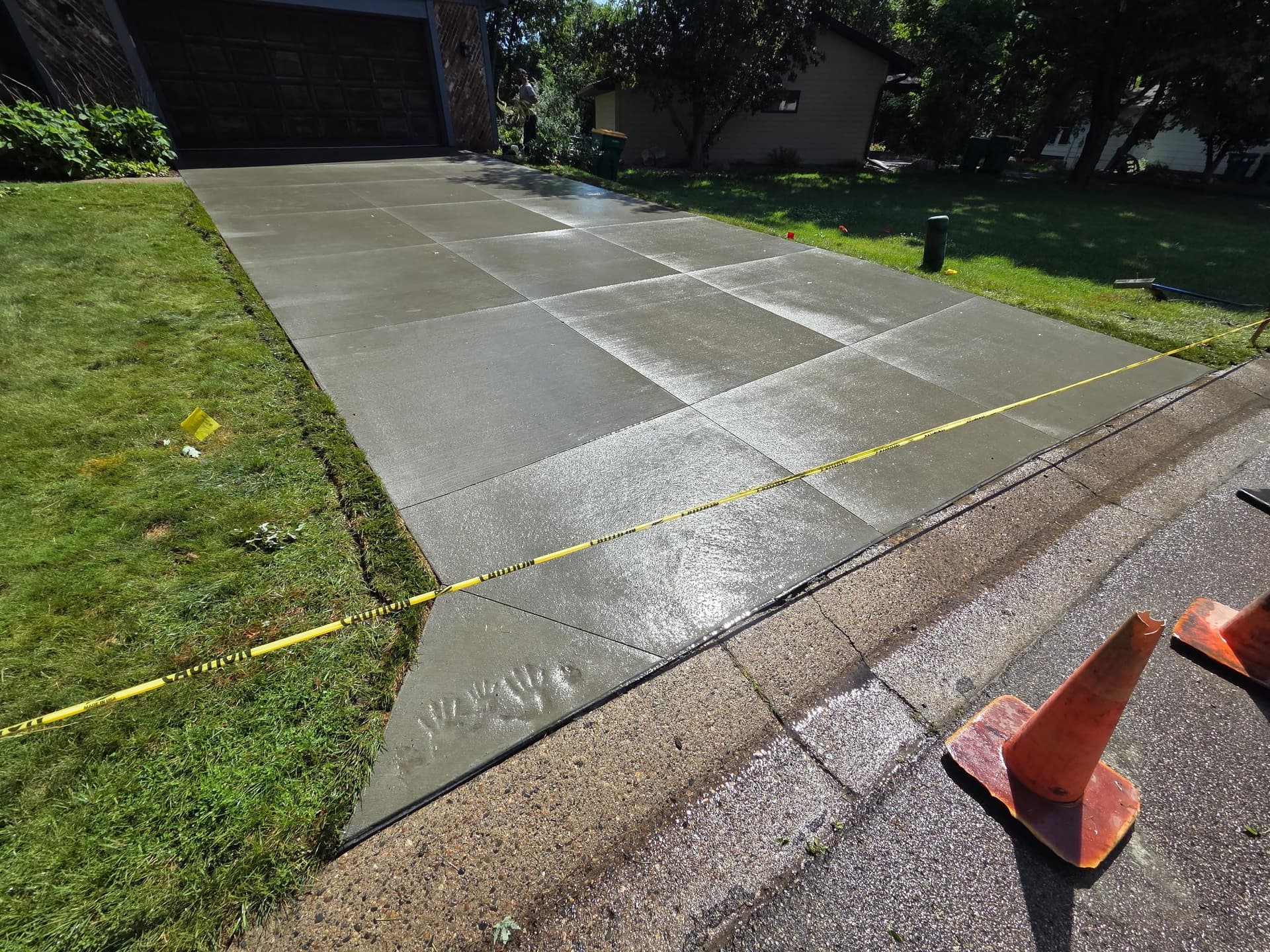 Fresh Concrete Driveway Pour in Bloomington MN image