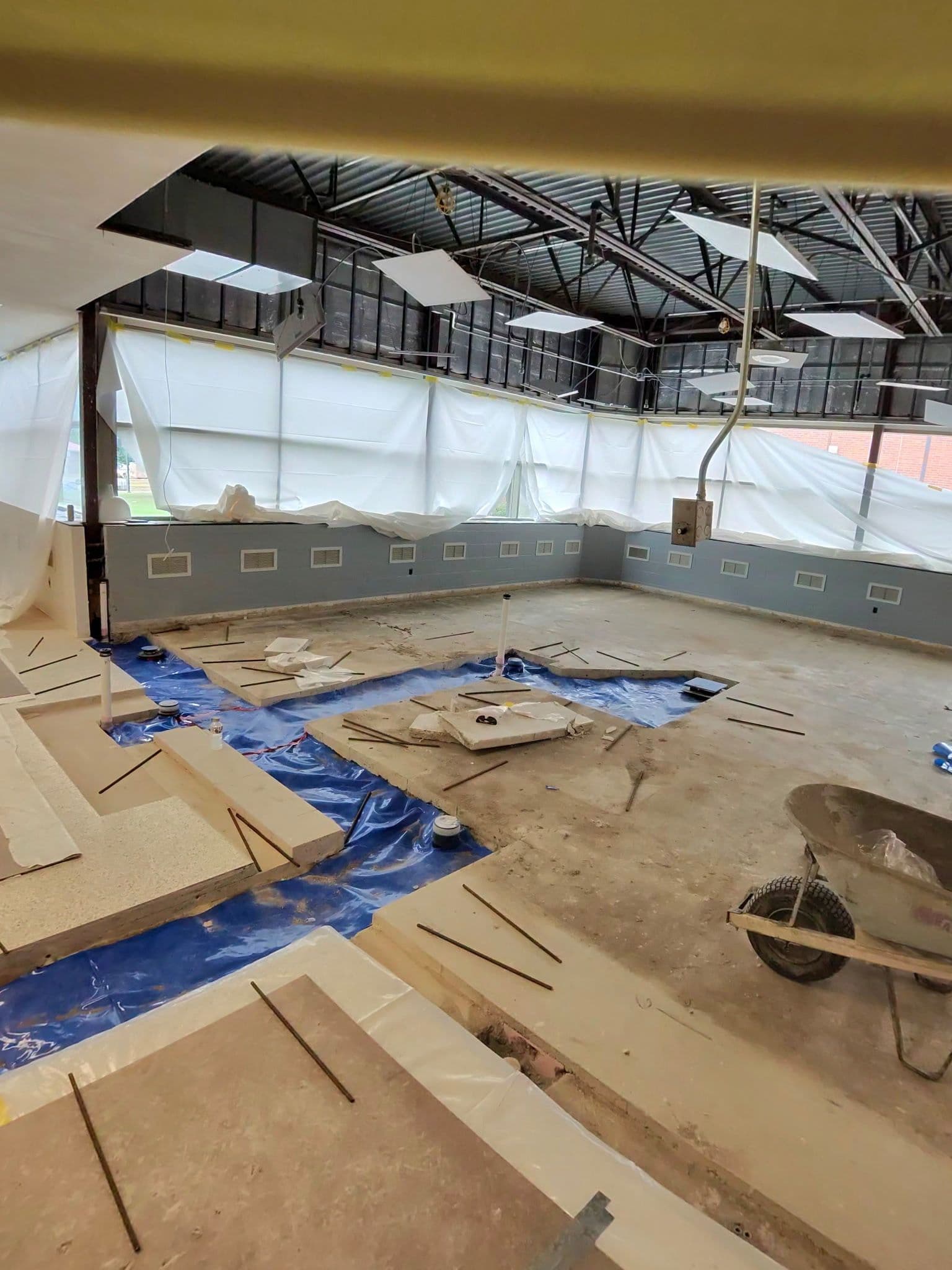 Gallery photos for Concrete Infill Work at a Farmington School Built for Heavy Use: Image #1