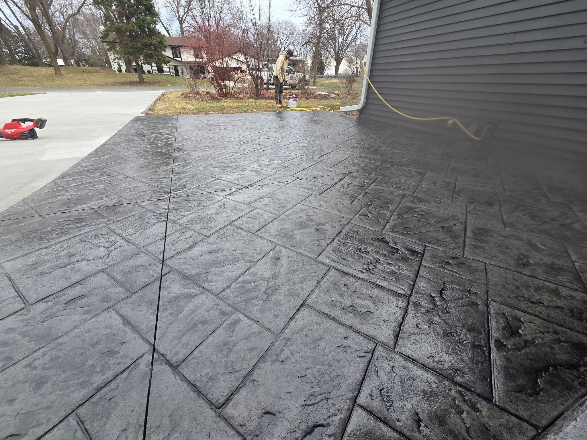 Project Stamped Concrete Patio Gets Sealed and Ready to Shine image