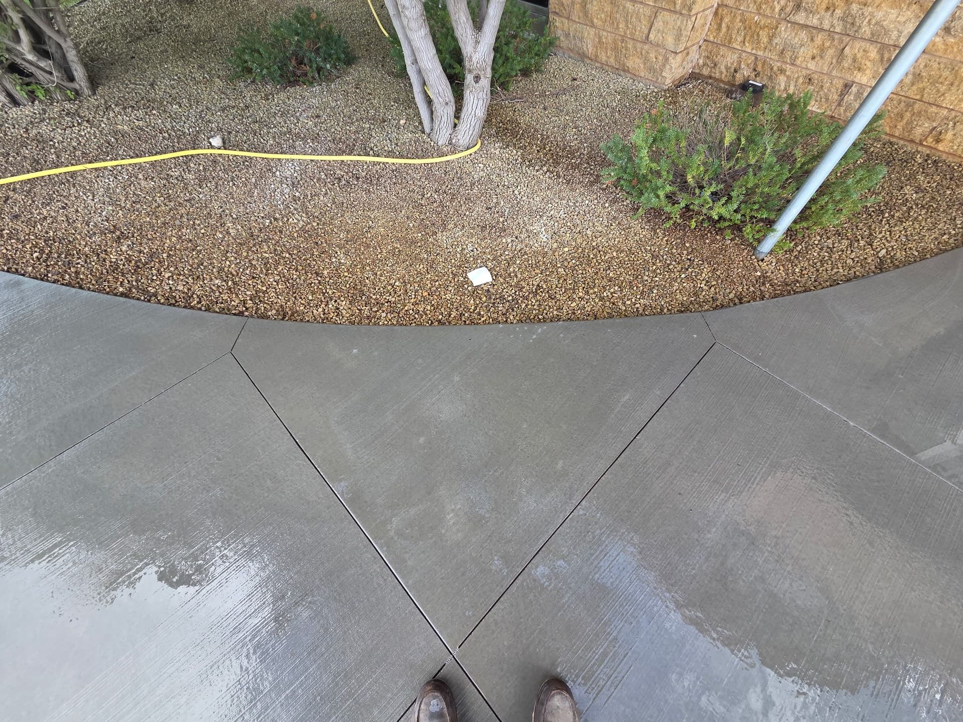 Bank Entrance Concrete Makeover in Lakeville