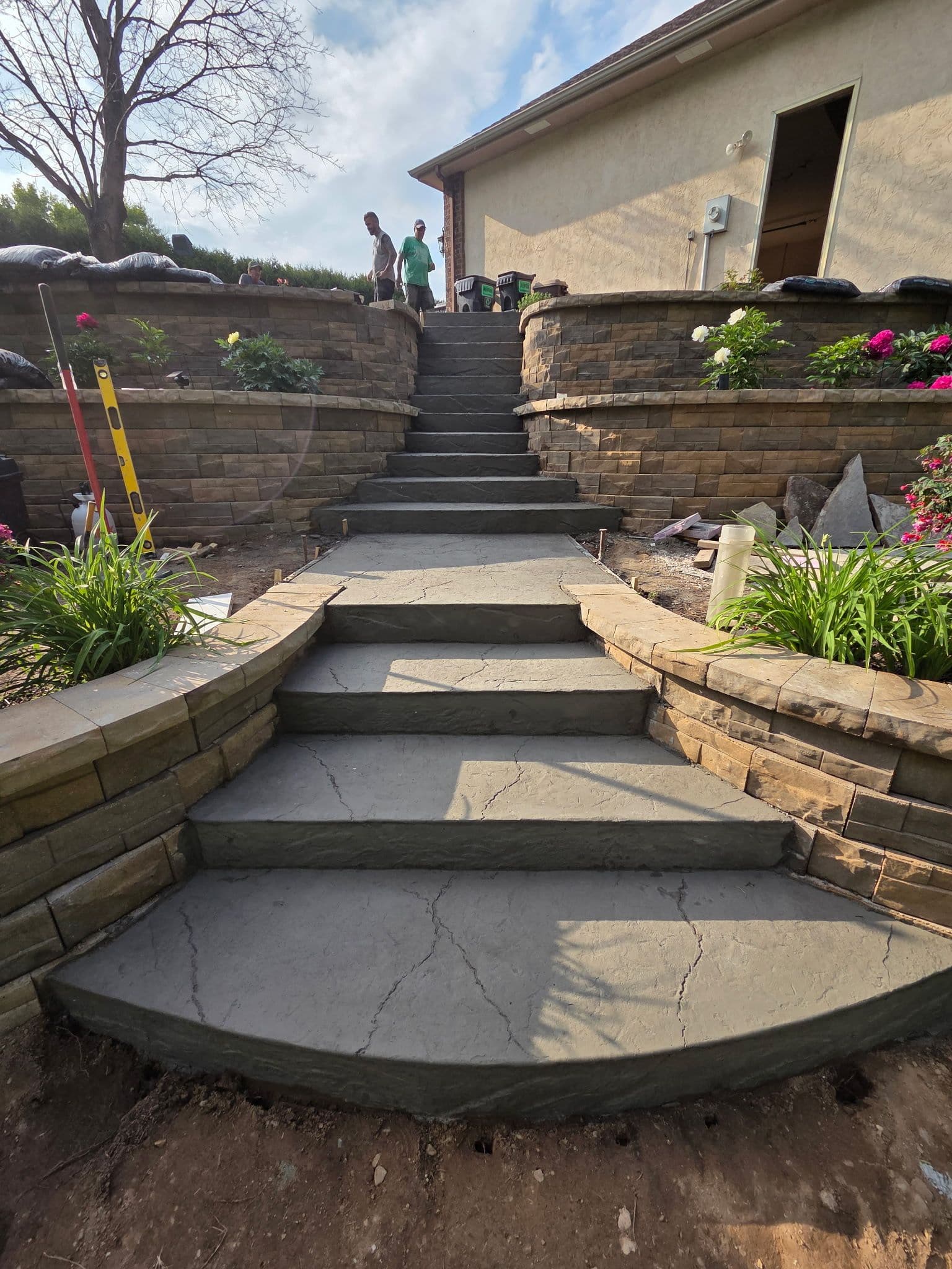 Gallery photos for Stamped Concrete Walkway and Steps in Apple Valley: Image #3