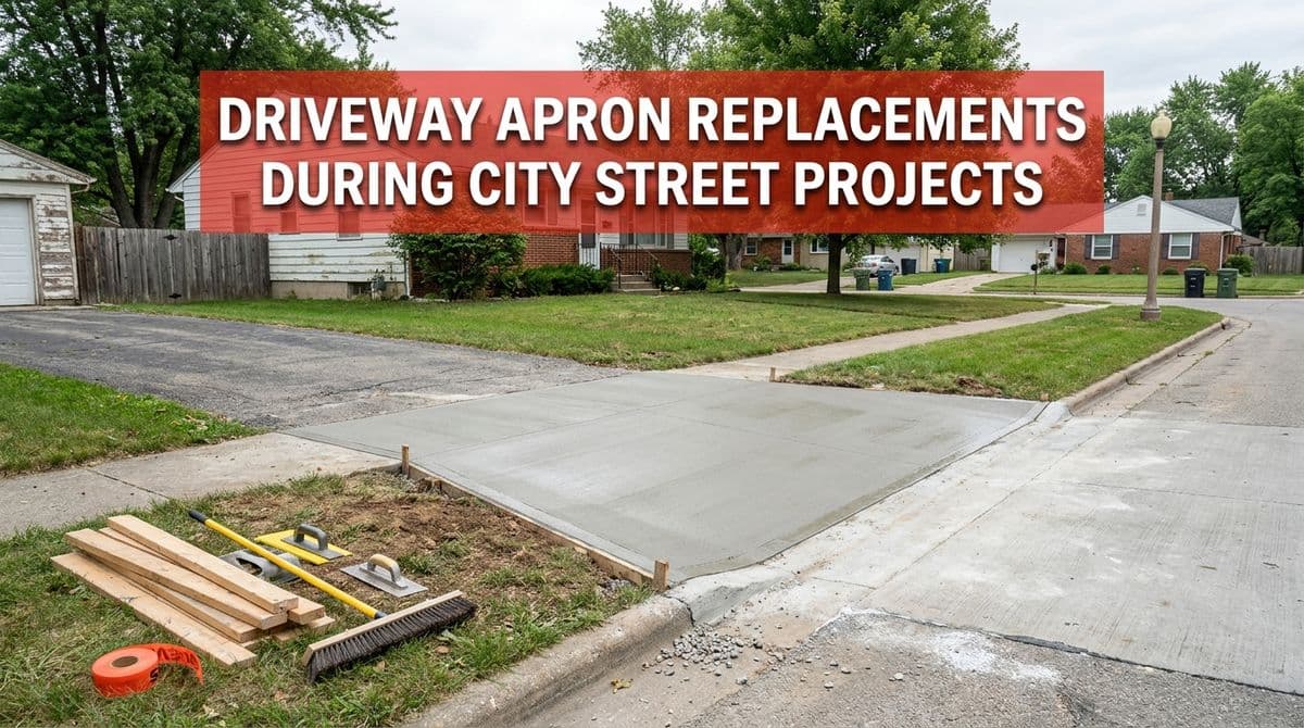 Driveway Apron Replacements With City Street Projects image